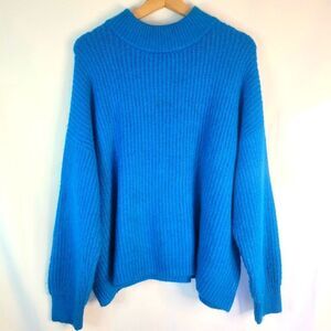 Reitman's Long Sleeve Mock Neck Vlue Pullover